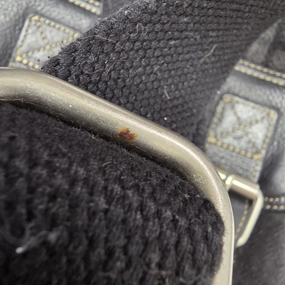 Vintage Fossil 54 Messenger Bag – Plaid Wool & Leather Crossbody - Picture 7 of 7